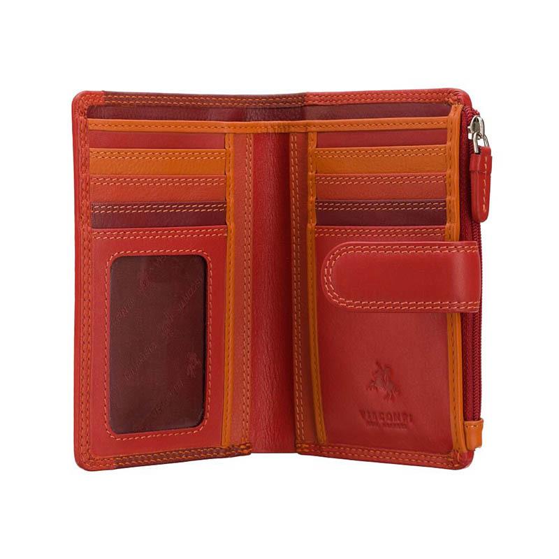 Кошелек женский кожаный Visconti RB97 Cayman Red Multi (RB97 RED MULTI) - фото 2