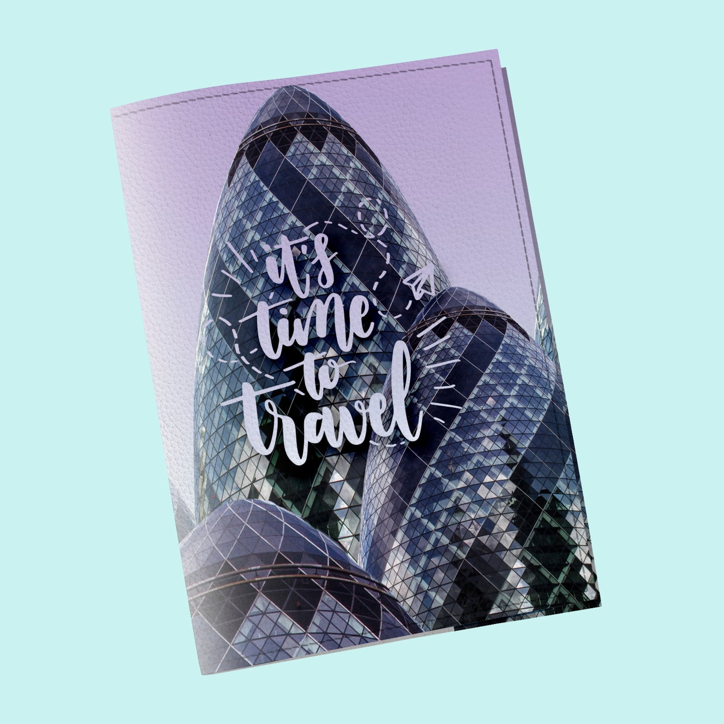 Обложка на паспорт The cover Небоскреб Swiss Re 9,6x13,3 см (902010)