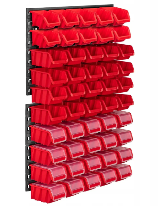 Панель для инструментов Kistenberg 58х78 см на 50 контейнеров Красный (MIX574)