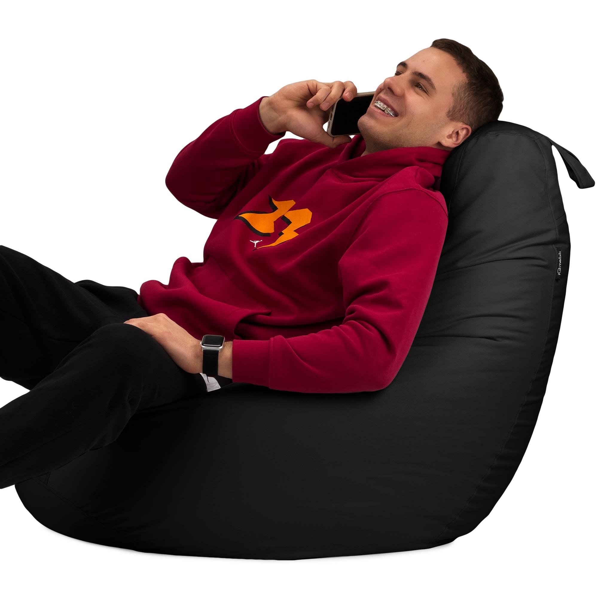 Кресло-мешок Студия Комфорта Груша оксфорд флекс 120х85 см Черный (901220) - фото 5 Кресло-мешок Студия Комфорта Груша оксфорд флекс 120х85 см Черный (901220) - фото 5