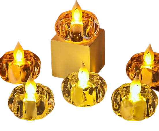 Свечи LED декоративные Цветочек 12 шт. Белый (2104618454)