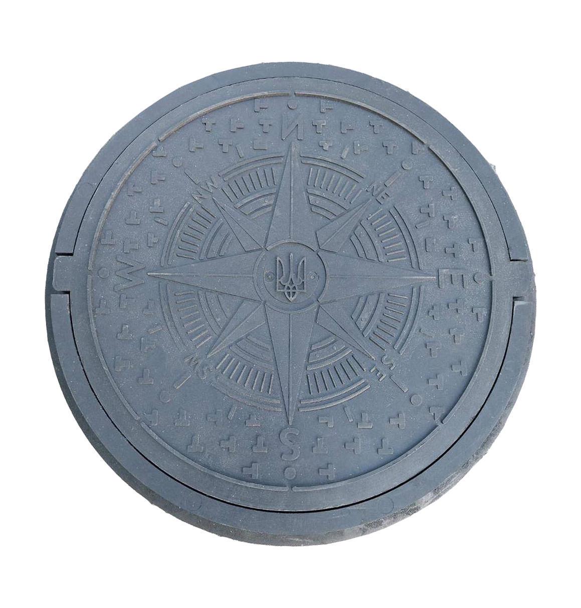 Люк канализационный Украина 1 т Черный (luk21) Люк канализационный Украина 1 т Черный (luk21)