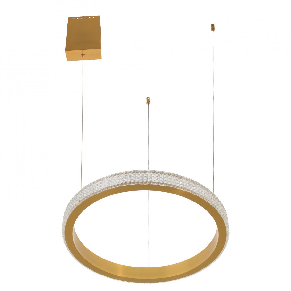 Люстра лофт подвесная светодиодная Brille BR-928S/36 W WW 40" G