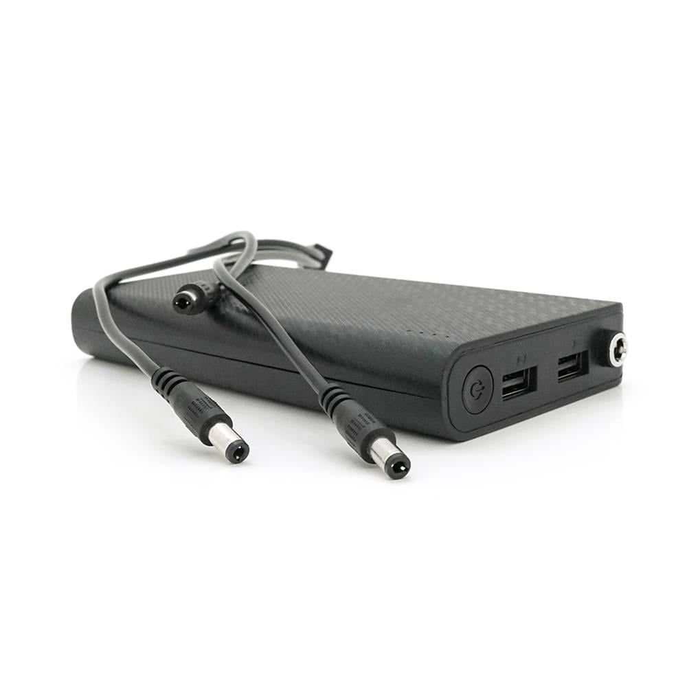 Джерело безперебійного живлення UPS-24W DC1024P для роутерів Output USB 5V/2A DC9V 2,7A/12V 2A 14000 mAh 155х75х23 мм 460 г Black BOX