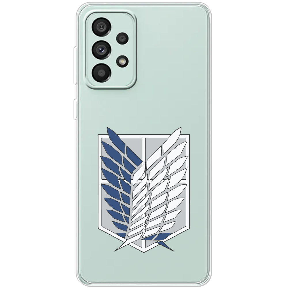 Чохол BoxFace Samsung Galaxy A73 5G (A736) Атака Титанів Крила Свободи Прозорий силікон (44139-bk88-44139)
