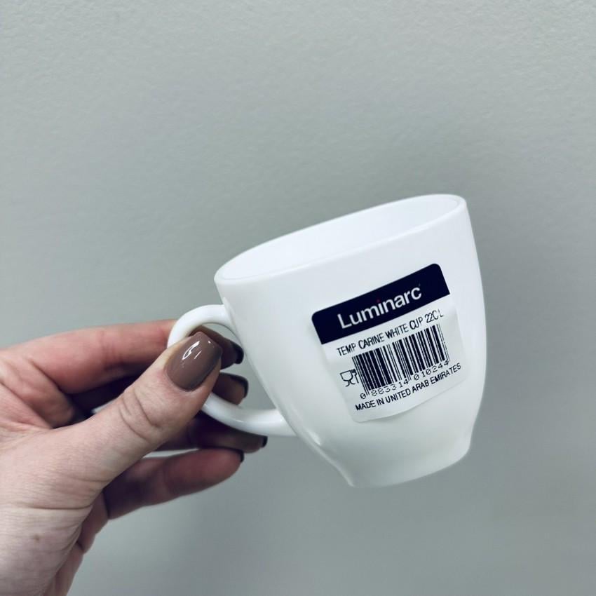 Чашка стеклокерамическая Luminarc Carine V8845 220 мл White - фото 3