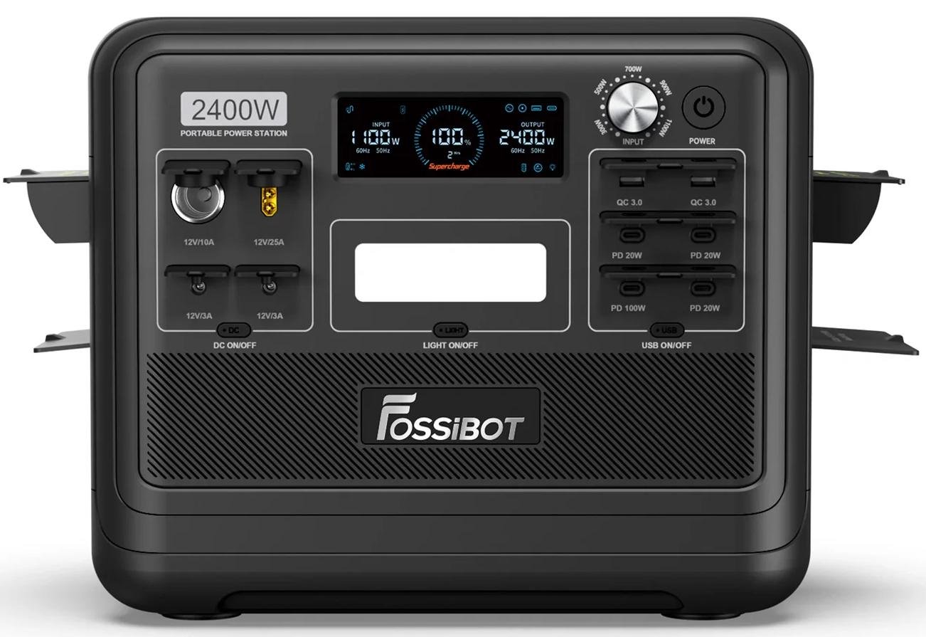 Зарядна станція Fossibot F2400 2400W 2048Wh Black - фото 3 Зарядна станція Fossibot F2400 2400W 2048Wh Black - фото 3