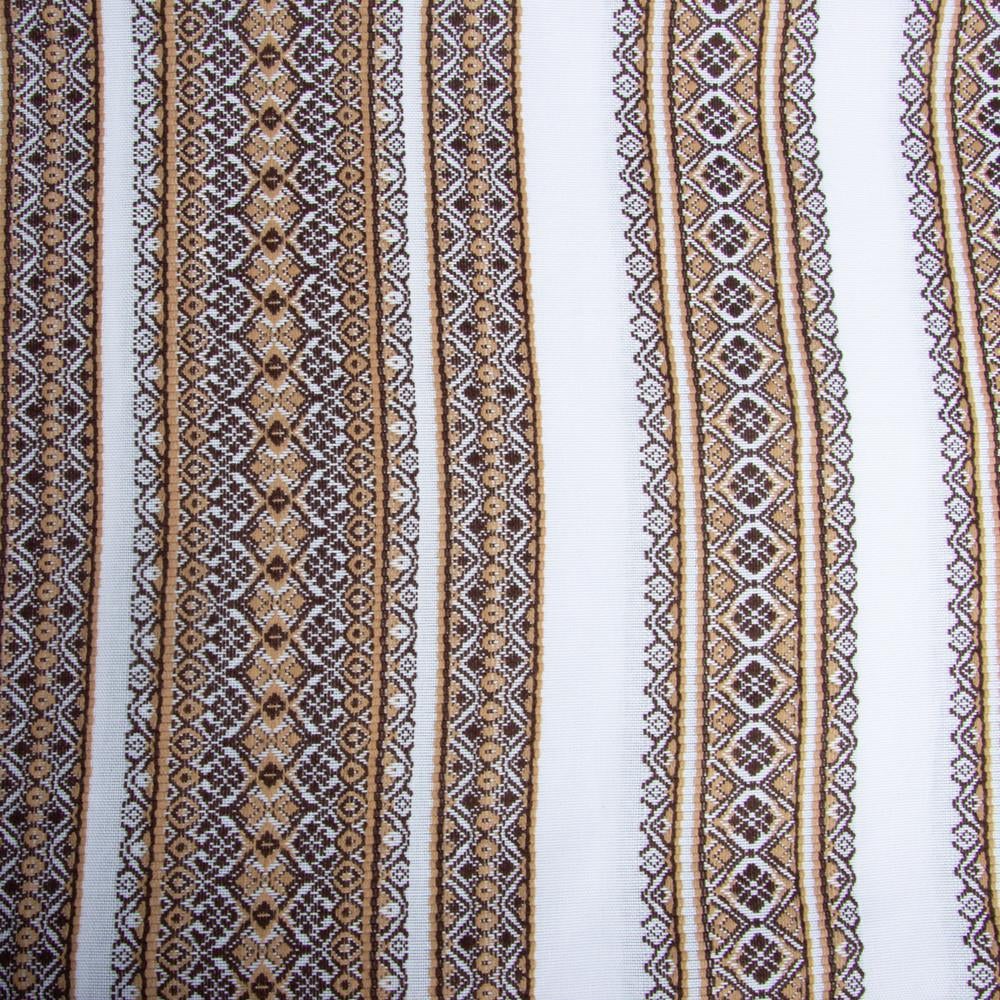 Тканина декоративна Анастасія з етнічним орнаментом Бежевий (2360252321)