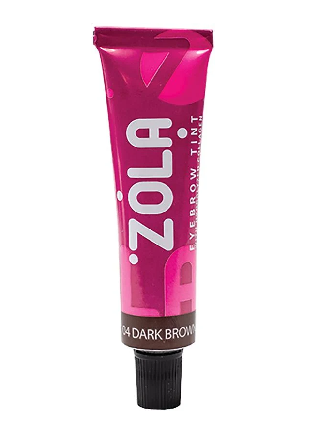 Краска для бровей и ресниц с коллагеном ZOLA Eyebrow Tint With Collagen 04 Dark Brown 15 мл (46042)