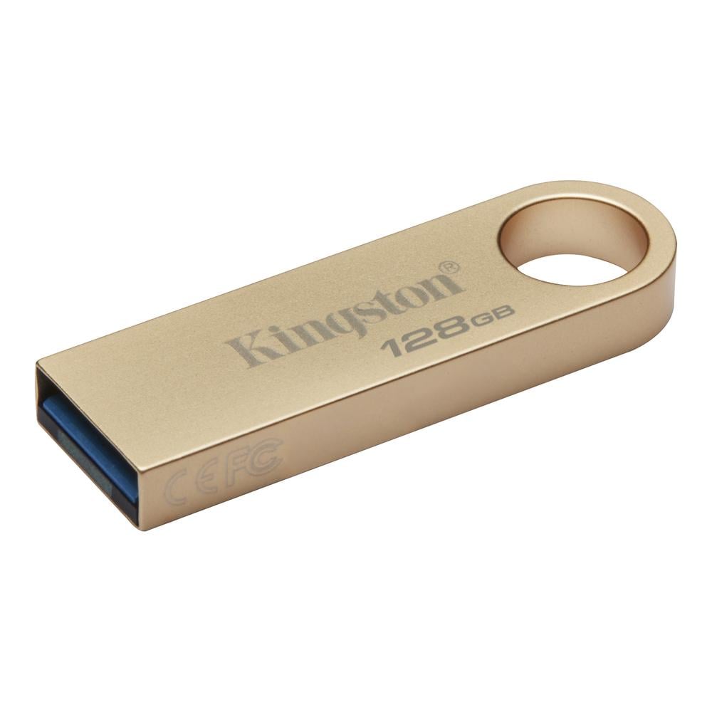 Флэш-накопитель Kingston USB 3.2 SE9 G3 128 Гб 220MB/s Metal/Gold (34603024) Флэш-накопитель Kingston USB 3.2 SE9 G3 128 Гб 220MB/s Metal/Gold (34603024)