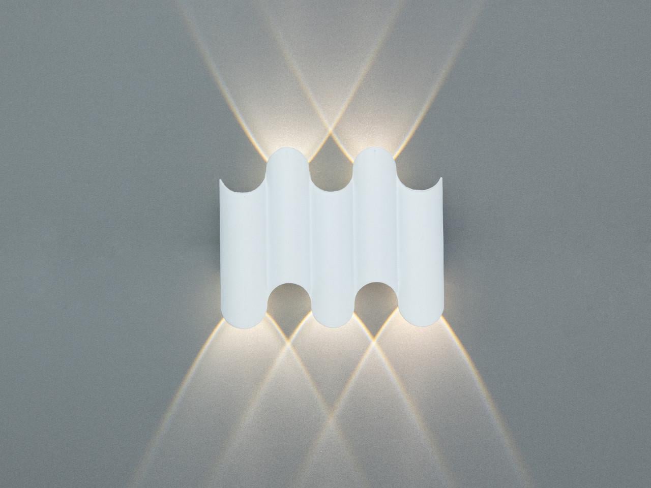 Настенный LED светильник 0224-5WH волнистый 5 Вт Белый (3045696024)