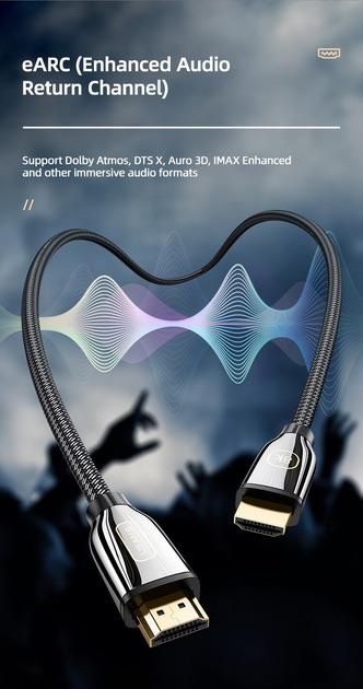 Кабель для зарядки Usams 8K ULTRA HD/HDMI to HDMI 2.1/3 м 8K - фото 3 Кабель для зарядки Usams 8K ULTRA HD/HDMI to HDMI 2.1/3 м 8K - фото 3