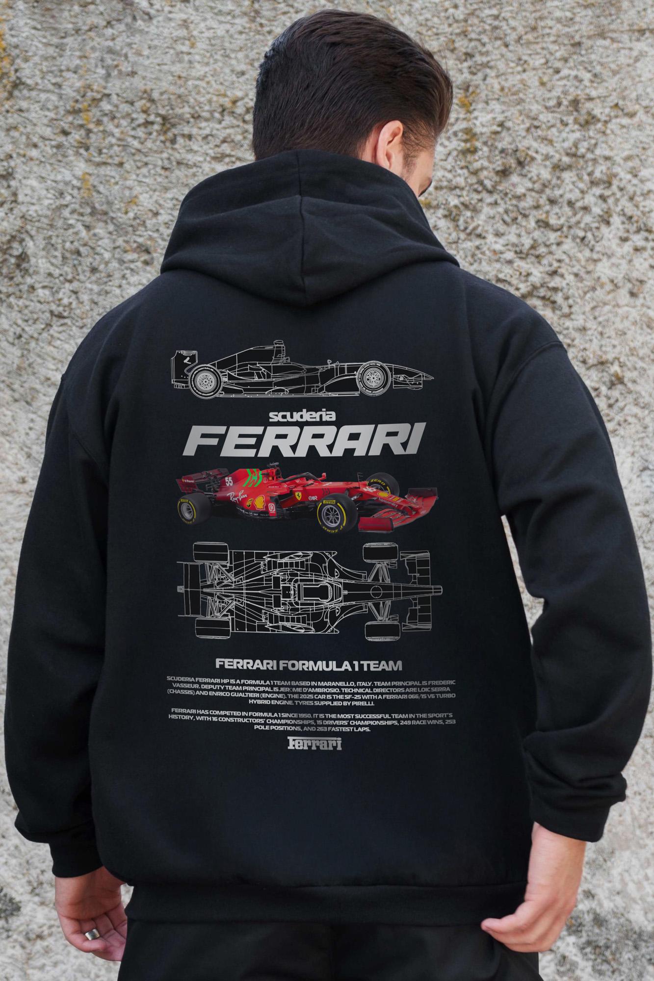 Худи-зип с принтом Without Ferrari  Kane S/M Black (S/M8055812)