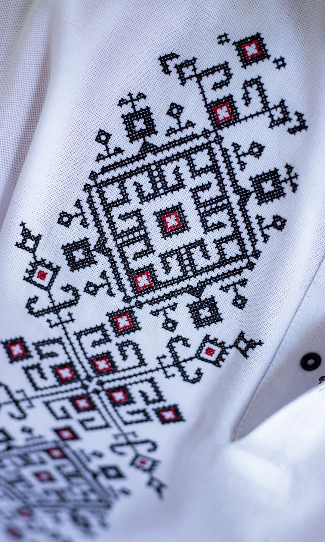 Вишиванка чоловіча Вишиваночка р. 62 Білий (3046-3) - фото 6