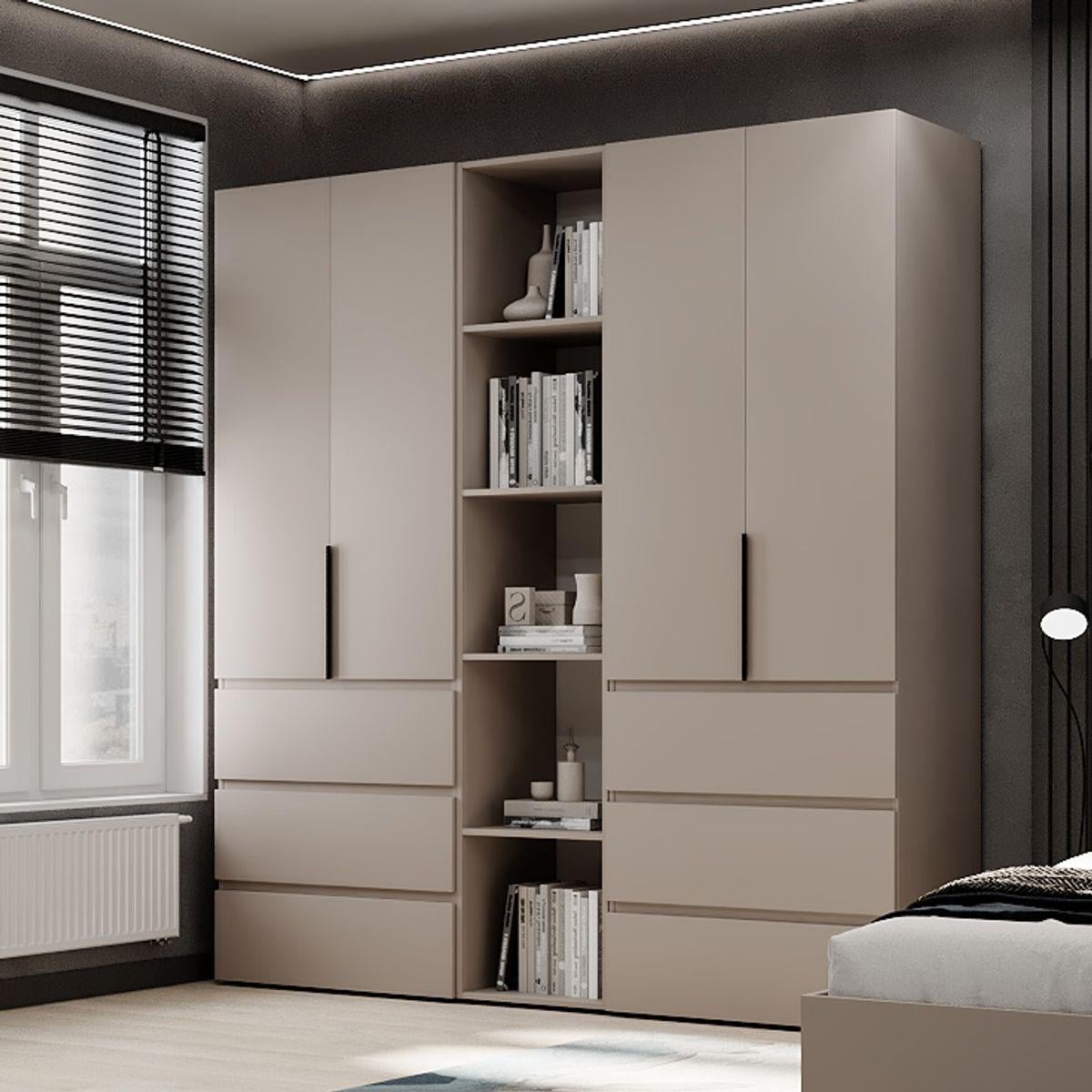 Шкаф распашный комбинированный №6 ART IN HEAD Light 2000x500x2200 мм Кашемир (LTK0614000000)