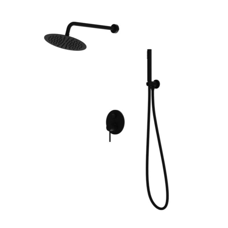 Душова система Lavita Orion прихованого монтажу латунь Чорний матовий (5900378341581)