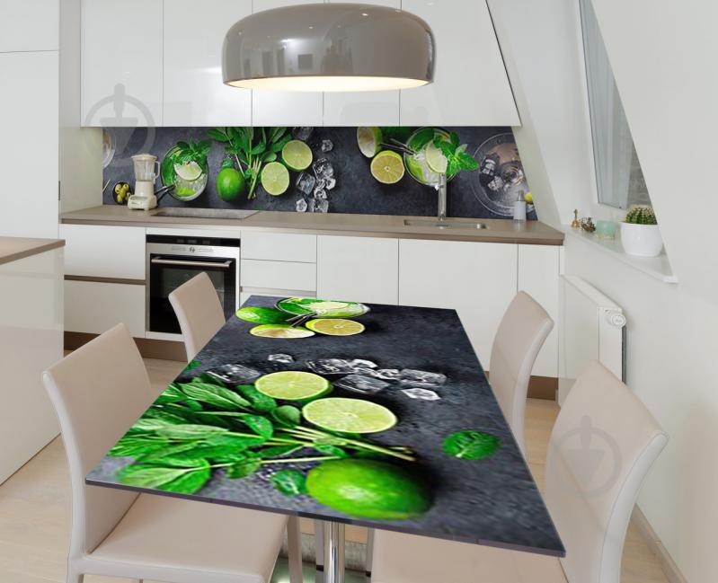 Наклейка 3Д виниловая на стол Zatarga «Мохито и мартини» 650х1200 мм (Z184076/1st)