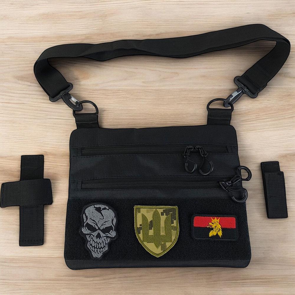 Сумка-кобура мужская 30х24 см Черный (521246) - фото 51 Сумка-кобура мужская 30х24 см Черный (521246) - фото 51