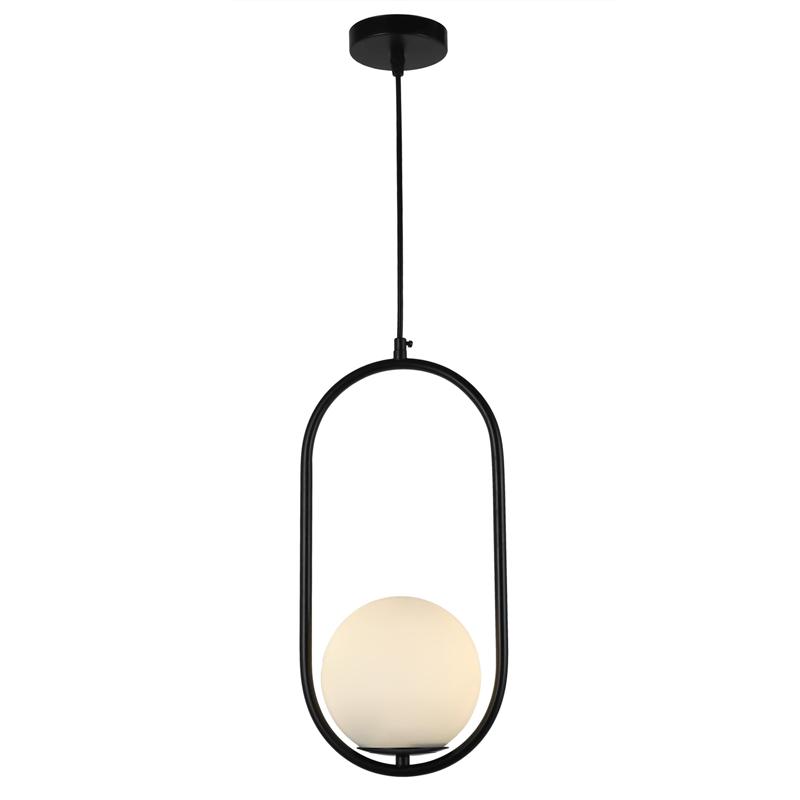 Люстра підвісна Light House LS-17190-1 Чорний/Білий