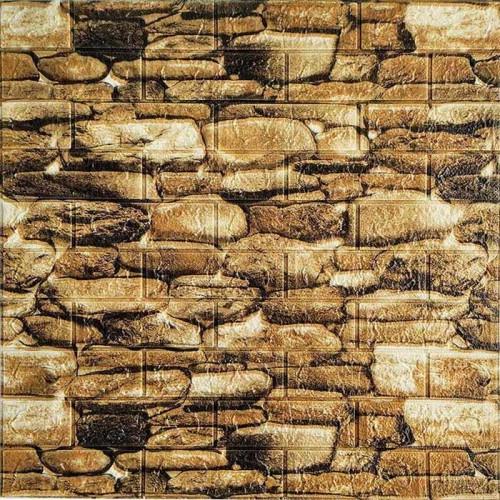 Панель самоклеюча 3D під цеглу бруківка 700х770х6 мм