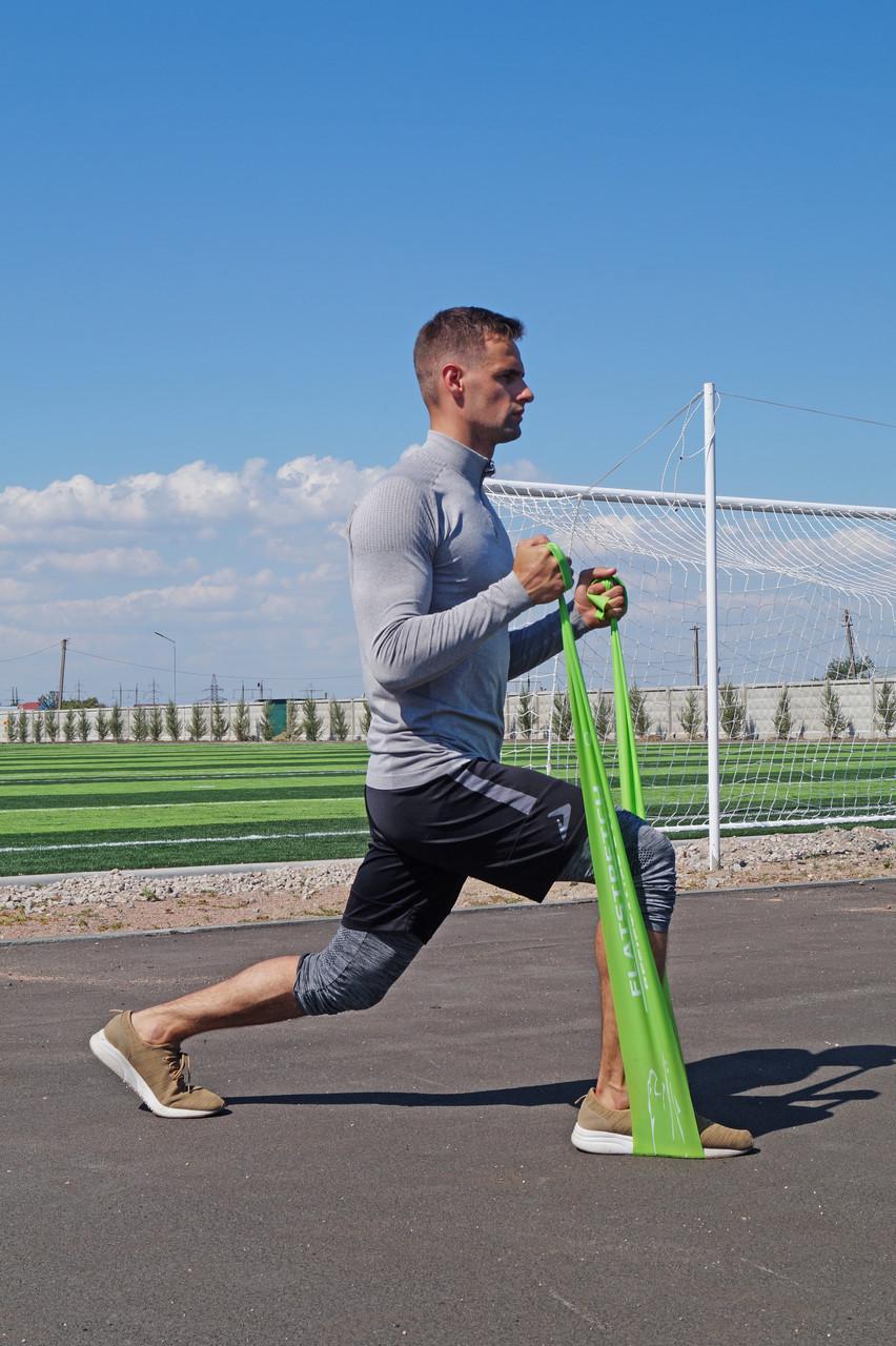 Лента-эспандер для фитнеса и реабилитации PowerPlay 4112 MediBand Medium 9 кг 0,5 мм Зеленый (A-011808) - фото 10 Лента-эспандер для фитнеса и реабилитации PowerPlay 4112 MediBand Medium 9 кг 0,5 мм Зеленый (A-011808) - фото 10