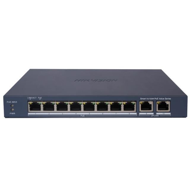 Комутатор Hikvision DS-3E1310P-EI/MPoE 10 портів керований