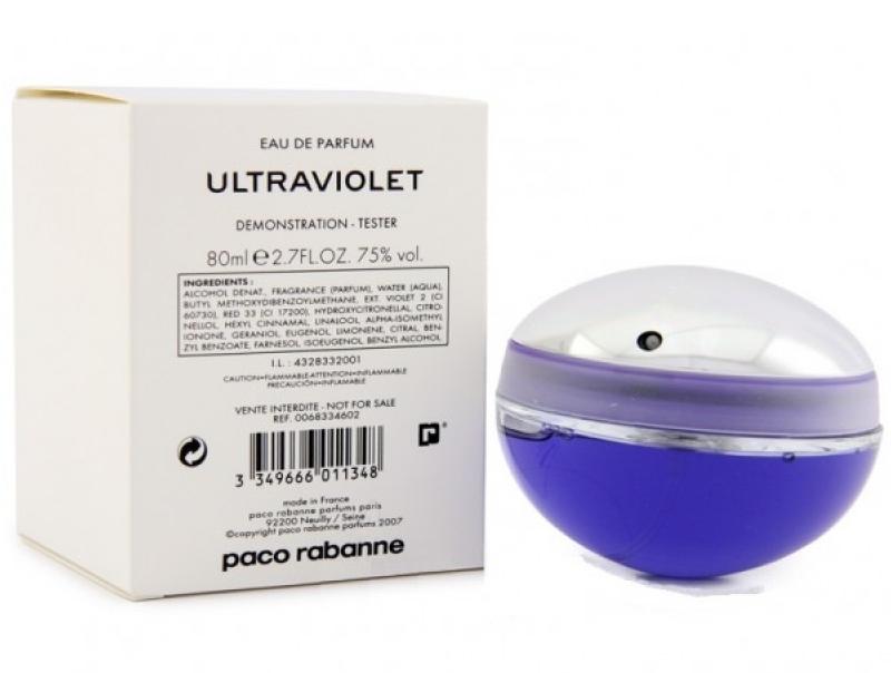 Парфюмированная вода для женщин PACO RABANNE Ultraviolet тестер 80 мл (4746)