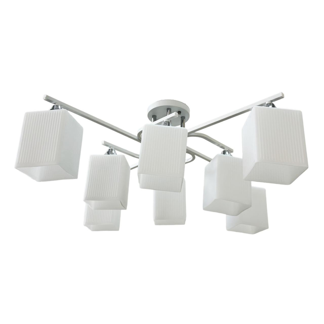 Люстра потолочная Numina 6193/8 на три лампы Белый/Хром