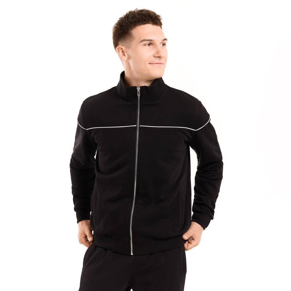 Спортивний костюм чоловічий Brume щільний на блискавці 3XL Чорний (26486/5) - фото 3 Спортивний костюм чоловічий Brume щільний на блискавці 3XL Чорний (26486/5) - фото 3