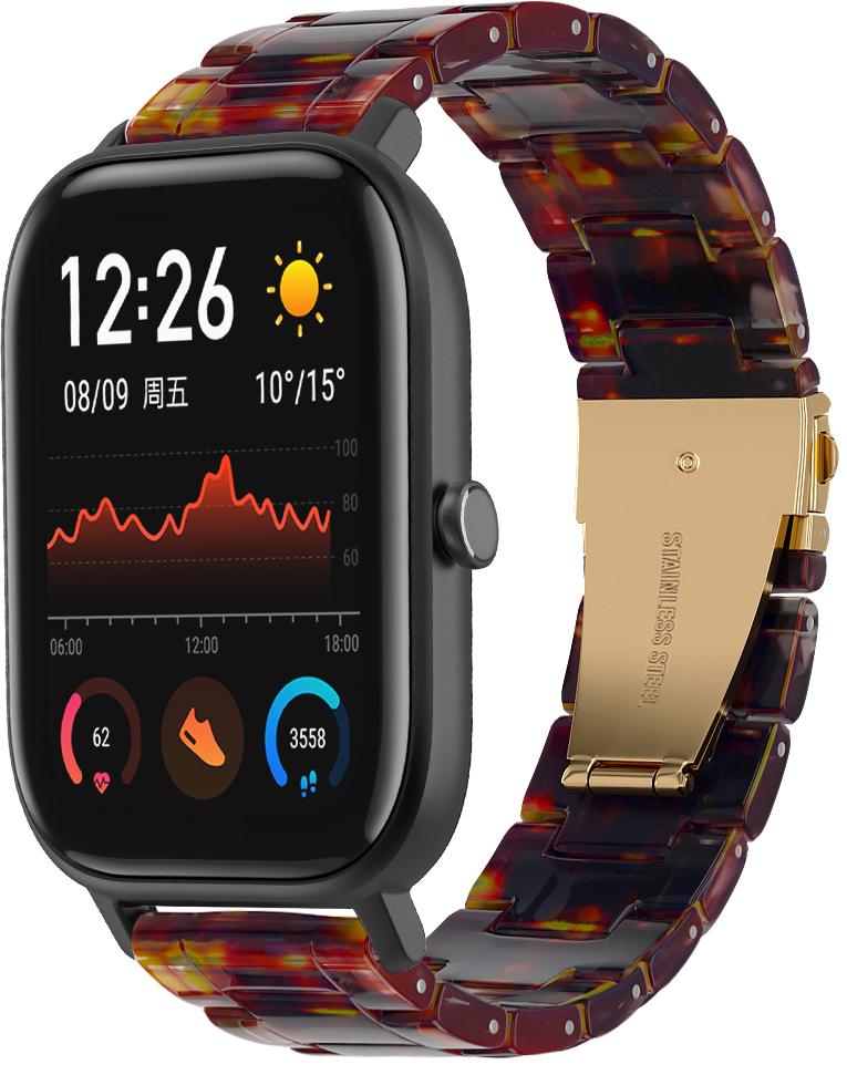 Ремешок из Cмолы Resin для Amazfit GTS Orange Black (28813-47)