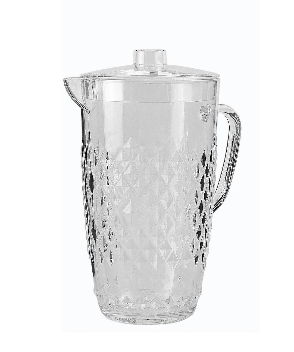 Кувшин One Chef из поликарбоната с крышкой небьющийся 2,6 л h 24,5 см d 14 см Прозрачный (50213)
