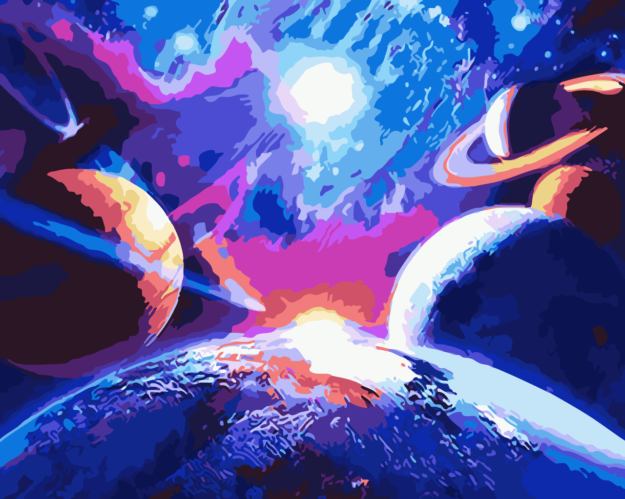Картина по номерам Art Story Космические просторы 40x50 см (AS0103)