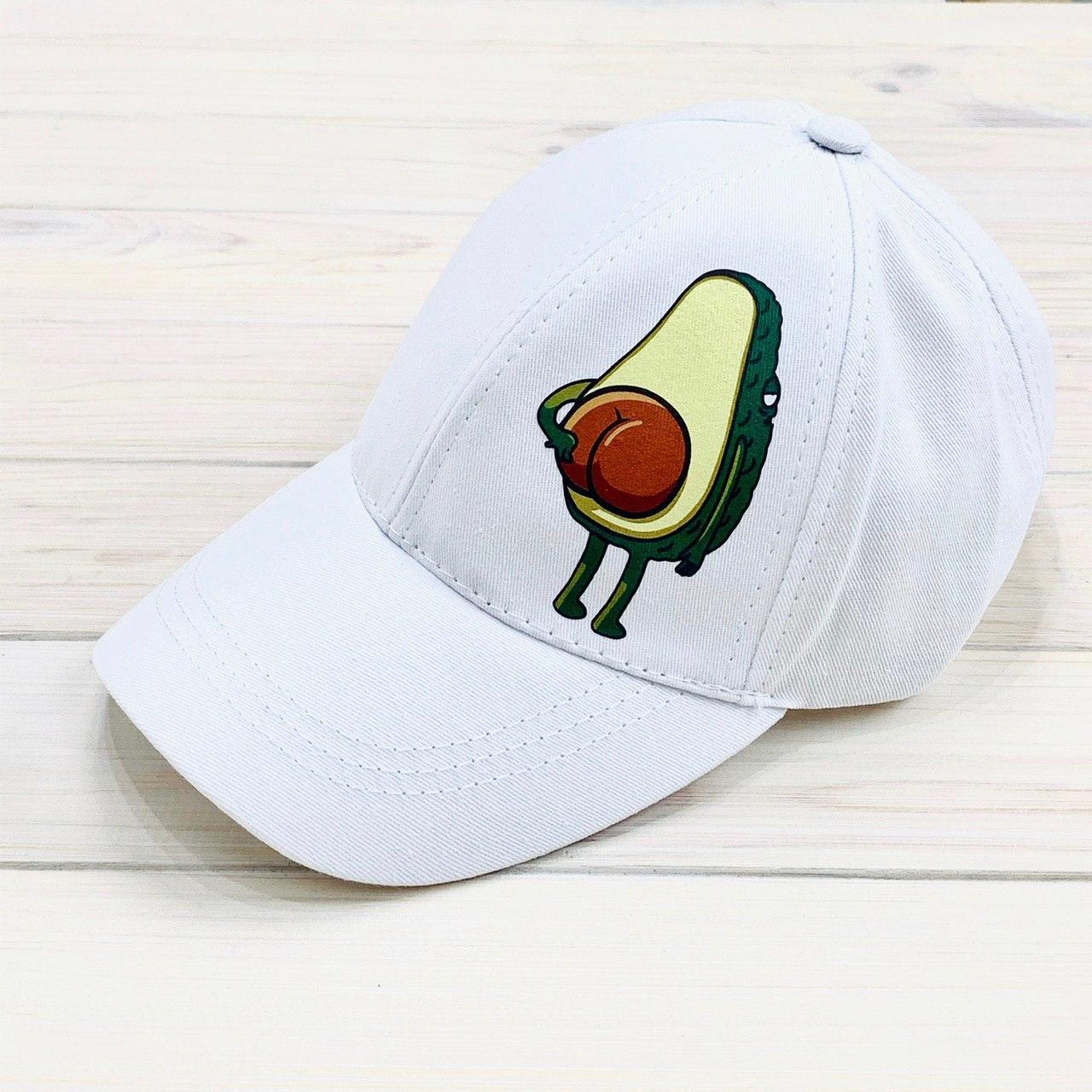 Кепка женская Intruder с принтом Avocado авокадо Белый