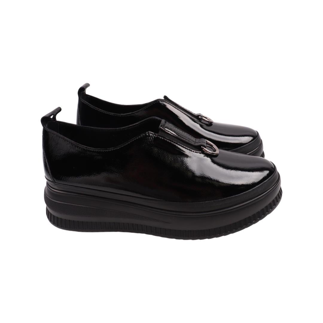 Туфли женские Euromoda из лаковой кожи р. 42 Черный (507-22DTC)