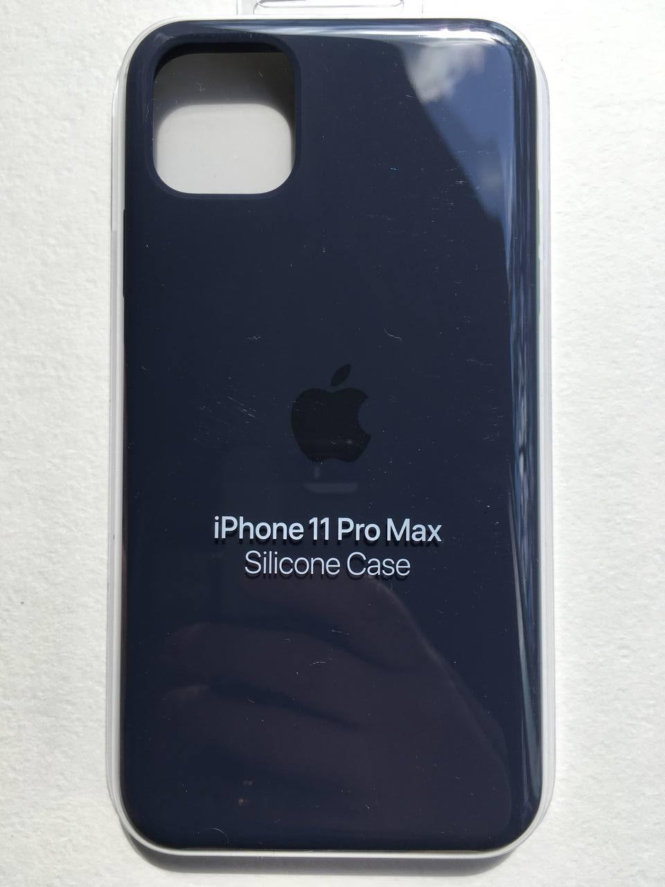 Чохол оригінальний силіконовий Silicone Case MWYW2ZM/A для Apple Iphone 11 Pro Max (6.5") Midnight Blue - фото 2