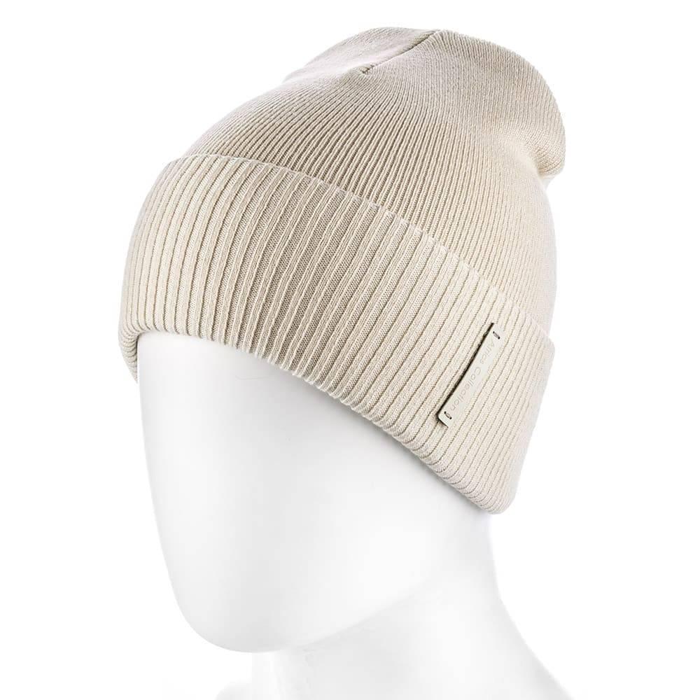 Шапка unisex Actrics UH794 из хлопка Бежевый