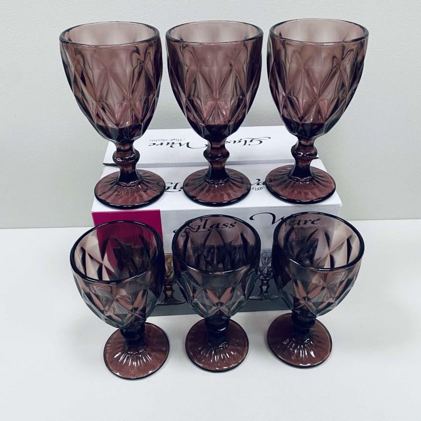 Набір келихів для вина A-PLUS 9051/2257 310 мл 6 шт. Purple Red (2380477908) - фото 3 Набір келихів для вина A-PLUS 9051/2257 310 мл 6 шт. Purple Red (2380477908) - фото 3