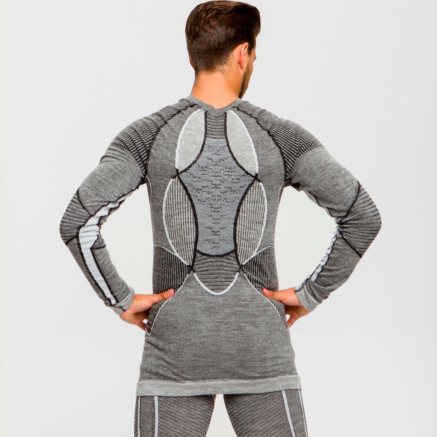 Мужской комплект термобелья X-BIONIC Apani Merino 4.0 RA-AP-WT06(WP05)W19M M Grey - фото 4
