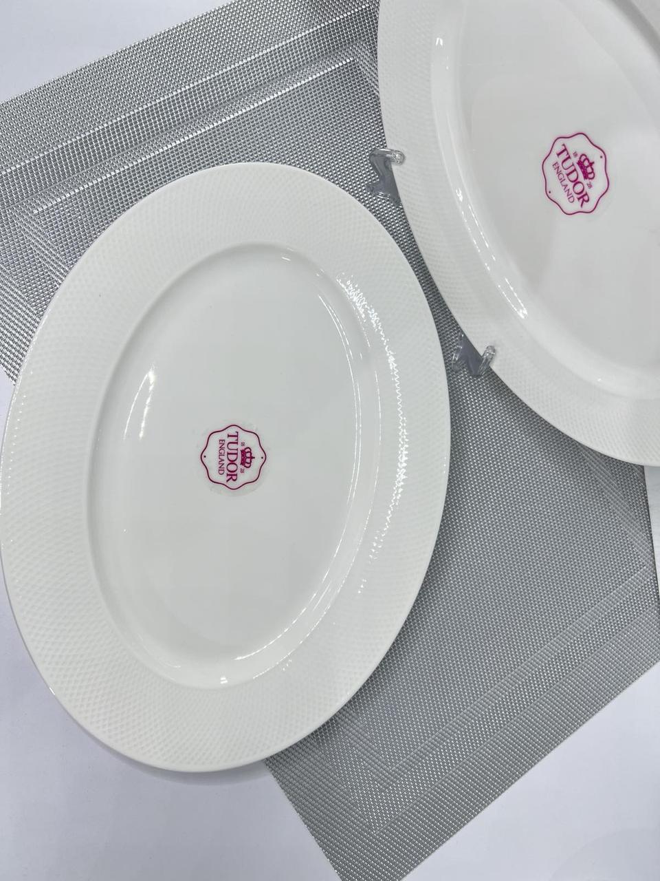 Блюдо порцелянове TUDOR СІТКА овальне 25 см (TU1045-2) - фото 3