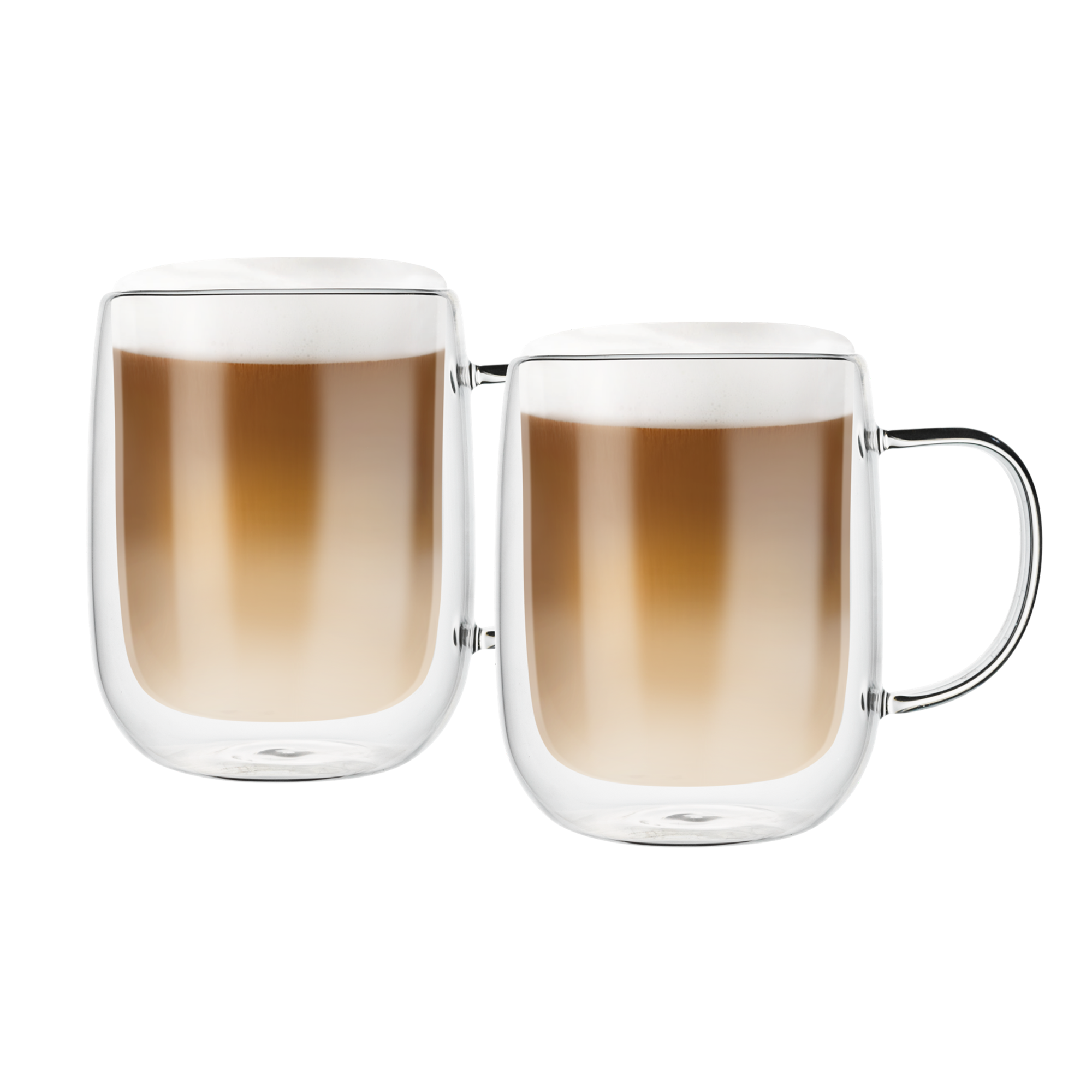 Набор стеклянных чашек Ari&Ana двойная стенка 2х500 мл Прозрачный (24480627) Набор стеклянных чашек Ari&Ana двойная стенка 2х500 мл Прозрачный (24480627)