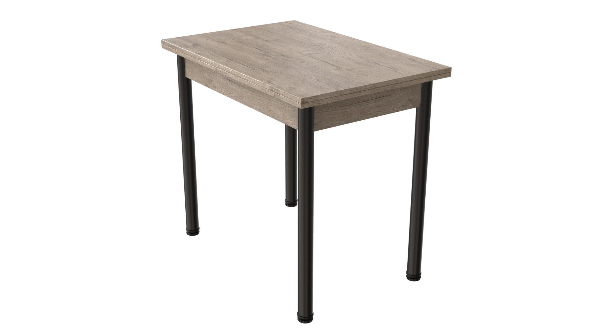 Обеденный стол-трансформер Ferrum-decor Берта металл/ДСП 16 мм 750x1400x900 мм Черный/Дуб Сан-Марино (FRD-105179) - фото 4 Обеденный стол-трансформер Ferrum-decor Берта металл/ДСП 16 мм 750x1400x900 мм Черный/Дуб Сан-Марино (FRD-105179) - фото 4