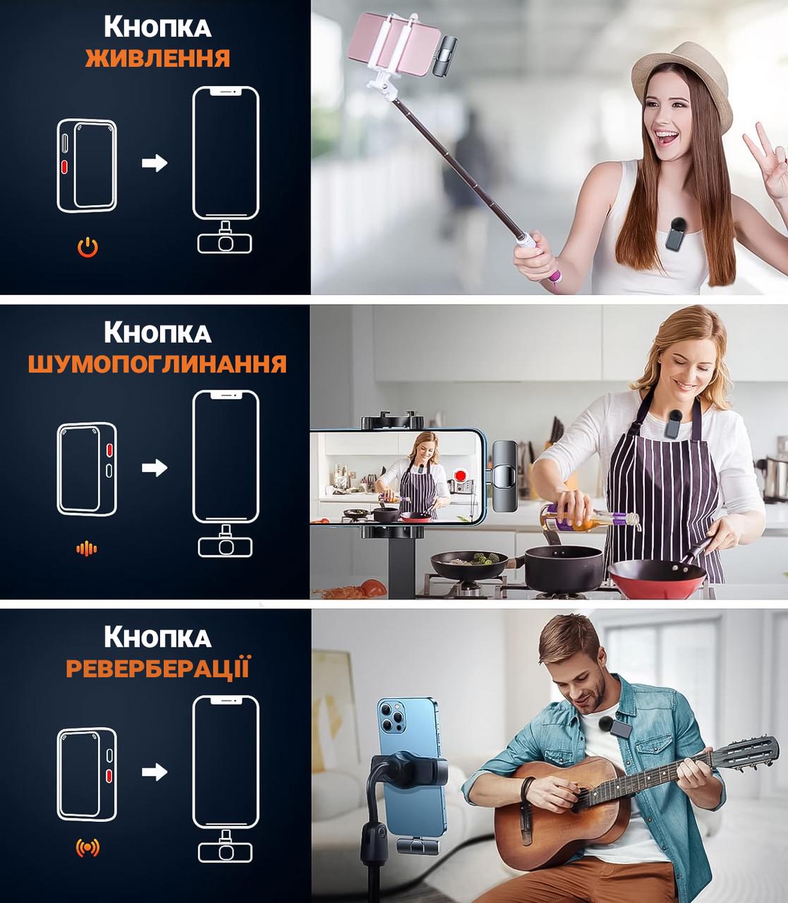 Микрофон беспроводной петличный Savetek P38 Type-C для Android смартфона/планшета до 20 м - фото 10