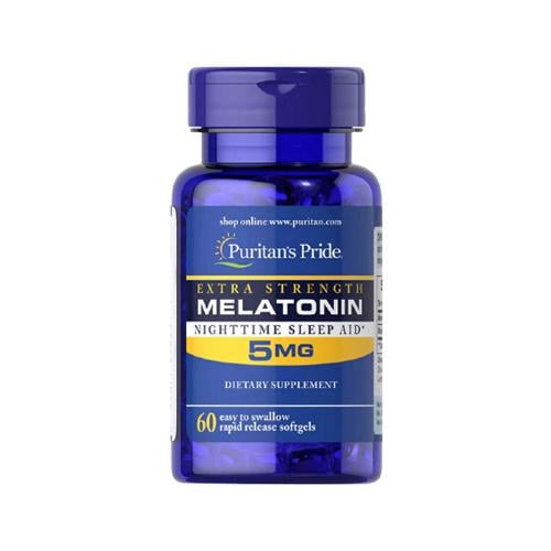 Мелатонин для сна Puritan's Pride Melatonin Extra Strength 5 мг 60 Softgels Мелатонин для сна Puritan's Pride Melatonin Extra Strength 5 мг 60 Softgels