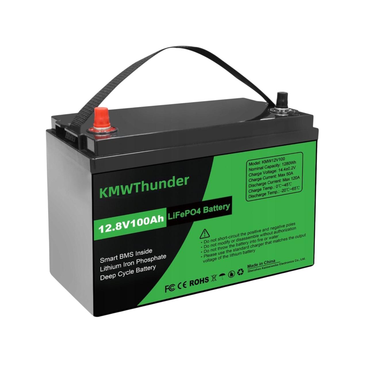 Аккумулятор литий-железо-фосфатный Thunder KMW12V100 12V 100 Ah