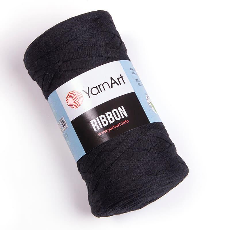 Пряжа YarnArt Ribbon 750 Черный