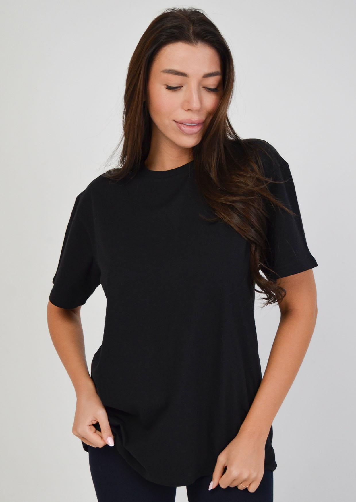 Футболка жіноча Leinle 16002 №1259 XXL Чорний (4821259160026)