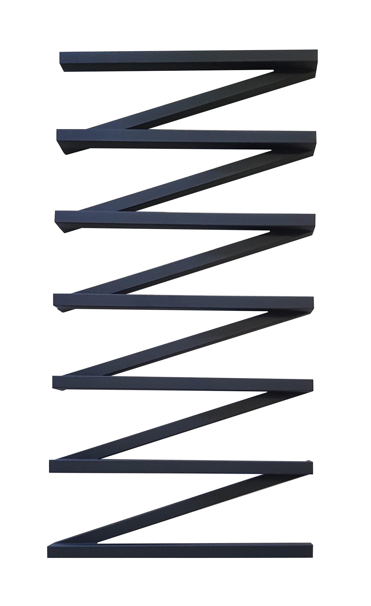 Полотенцесушитель Genesis Aqua ZigZag 100x53 см Черный