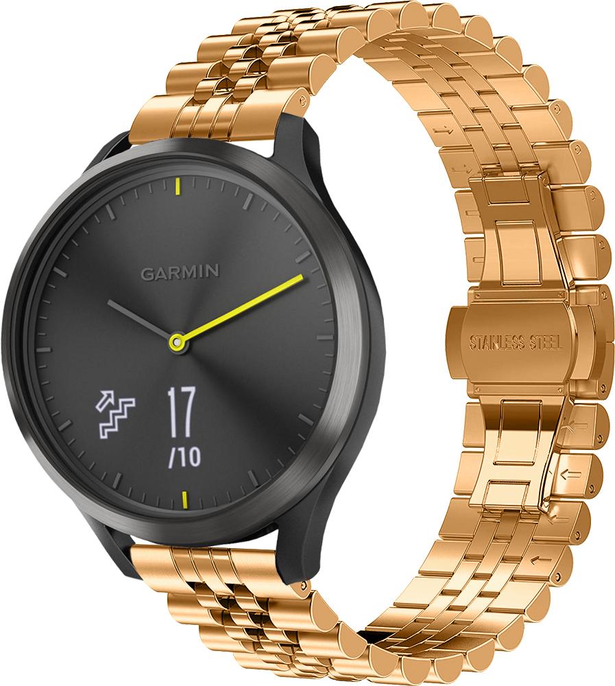 Браслет металлический Stech для Garmin Vivomove HR Rose Gold (26898-27)