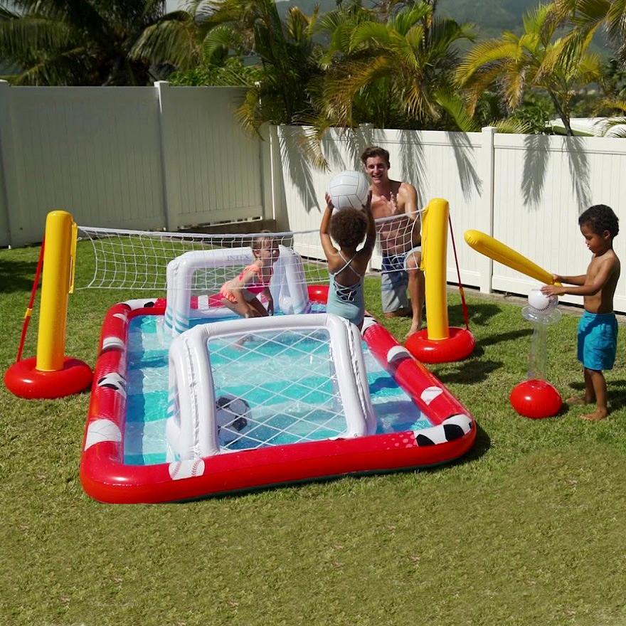 Надувной игровой центр Intex Активный Спорт детский 325х267х102 см (28443491) - фото 3