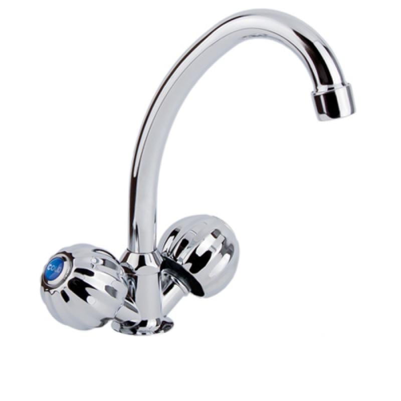 Кухонный смеситель двухвентильный SW Olympic 2710F SWOLY2710F Хром (47442)